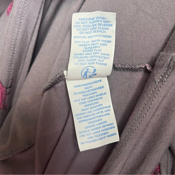 Boden Gray Ruched Sheath Dress with Pink Swans - Picture 15 of 16